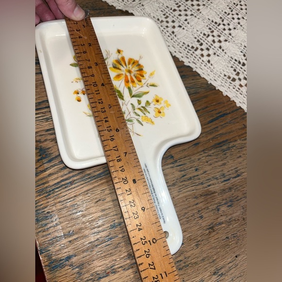 💛 VINTAGE – Hand-painted ceramic spoon rest – - Picture 9 of 11